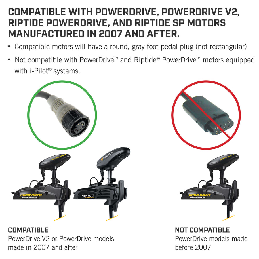 Minn Kota Corded Foot Pedal for PowerDrive/Riptide PowerDrive
