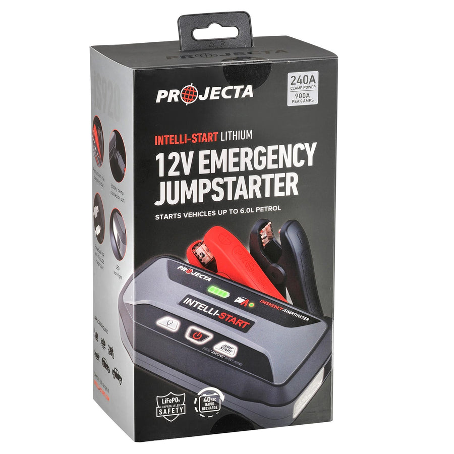 Projecta Jump Starter Power Bank IS920C - 12V 900A Intelli-Start Emergency Lithium Jump Starter and Power Bank