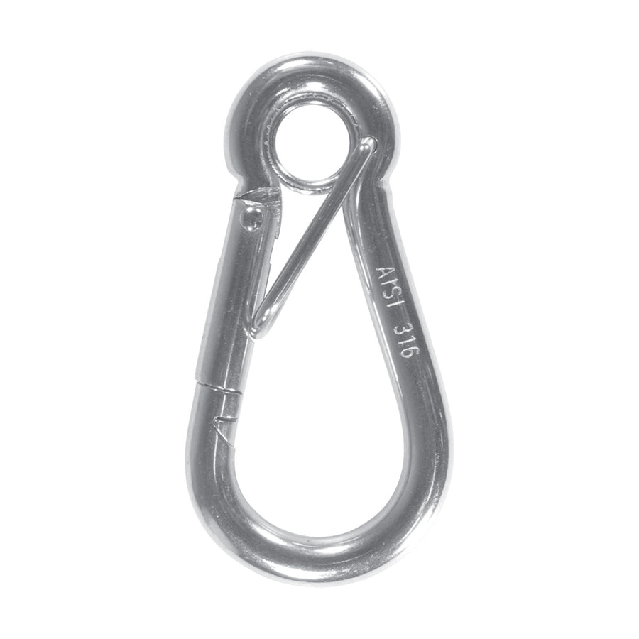 BLA Snap Hooks - 316 Grade Stainless Steel Ferrule Eye - 50mm, 10