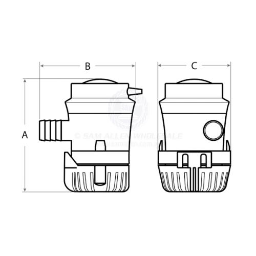 SHURflo Bilge Pumps - 12V 500GPH / 700GPH / 1000GPH