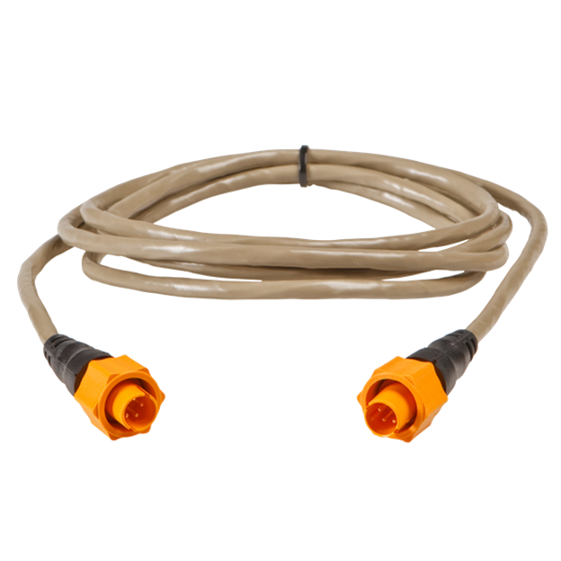Lowrance ETHEXT-6YL 6-foot Ethernet extension cable.