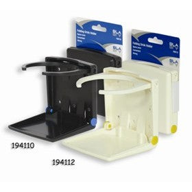 Drink Holder Fold Out 75mm Dia. Black - Plastic (194110)
