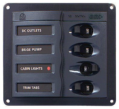 Marinco® BEP 'Contour' Circuit Breaker Panels - No Meters (113140)