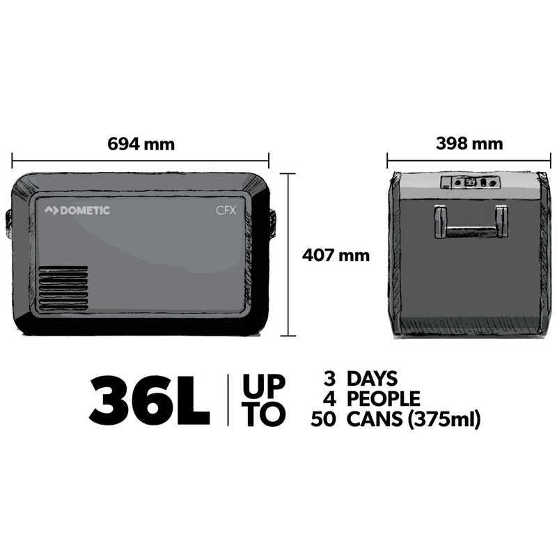 Dometic CFX3 35 with Bonus Matching Protective Cover