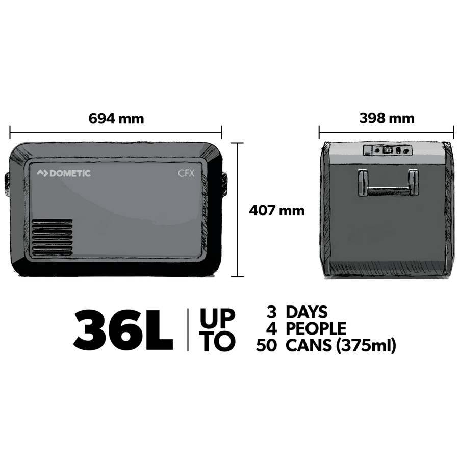 Dometic CFX3 35 with Bonus Matching Protective Cover