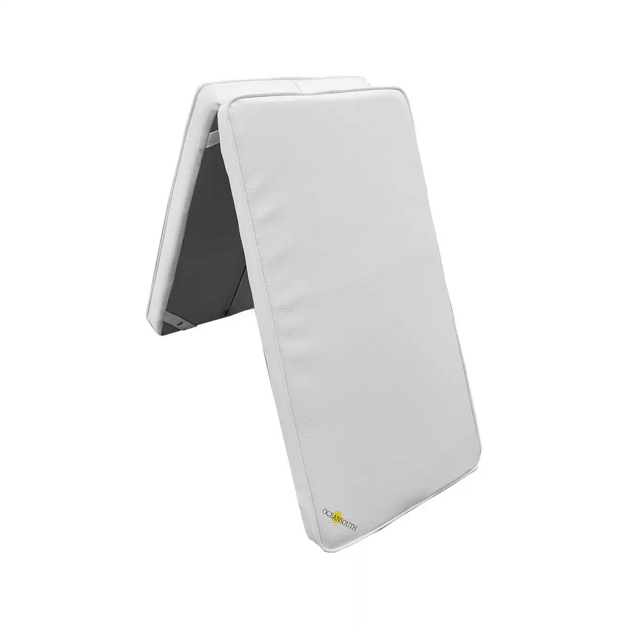 OCEANSOUTH Fabric Seat Cushions - Deck/Cockpit Cushions - 420mm x 1700mm, White PVC Fabric