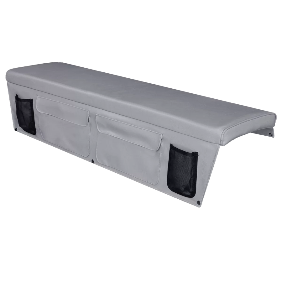 OCEANSOUTH Boat Bench Cushions with Side Pockets - 300mm x 1200mm, Grey
