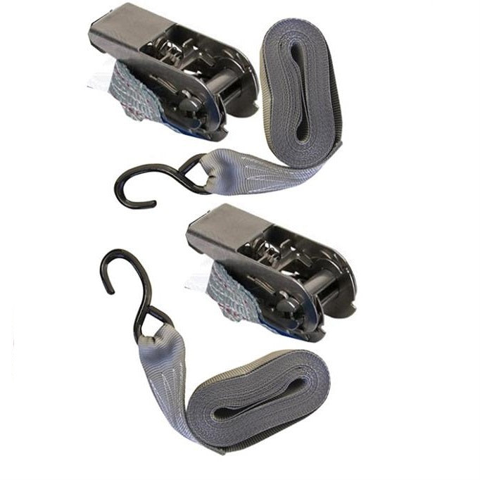 ATLANTIC Transom Ratchet Tie Down Set 25mm - Zinc-plated / Stainless Steel