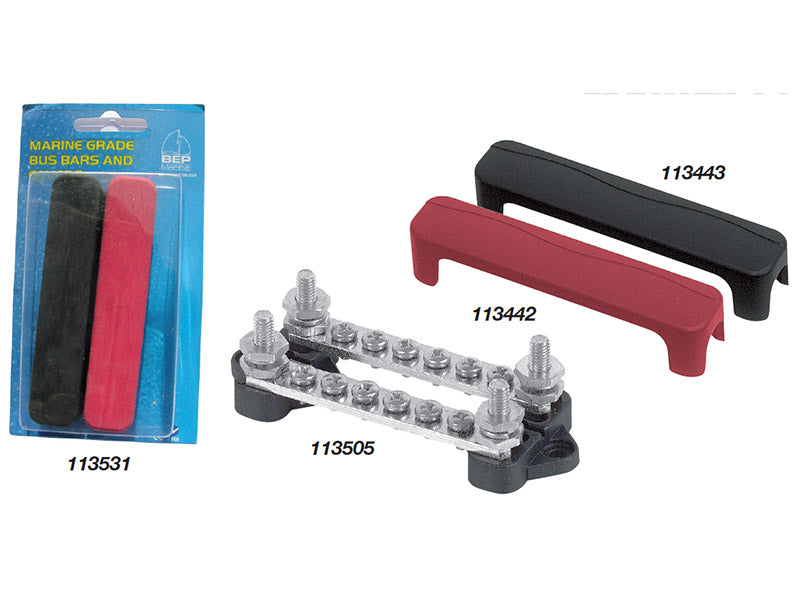 Marinco® BEP Twin Busbars with Cover - Packaged (113531)
