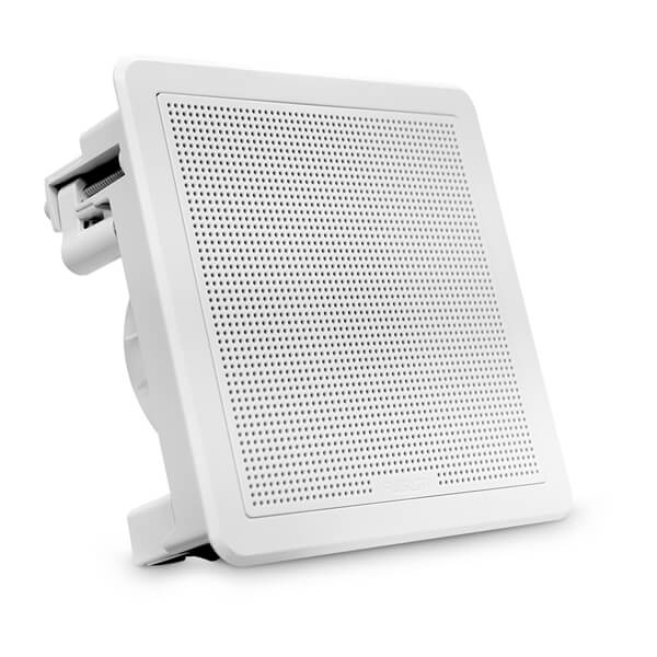 Fusion FM-F65SW - 6.5" 120-Watt Square White Flush-Mount Marine Speaker