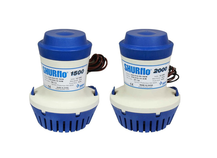 SHURflo Bilge Pumps - 12V 1500GPH / 2000GPH