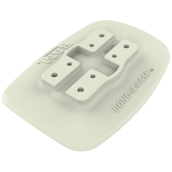 RAM® Bond-A-Base™ Black and Grey Adhesive Base - White