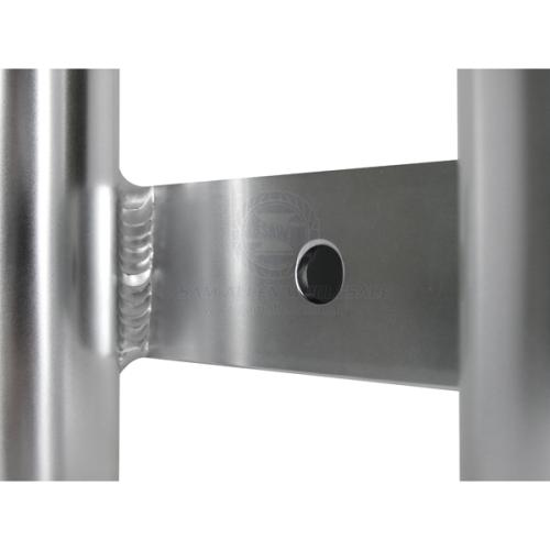 Relaxn Rod Holder - Side Mounting Polished Alloy 4 Rod Rack