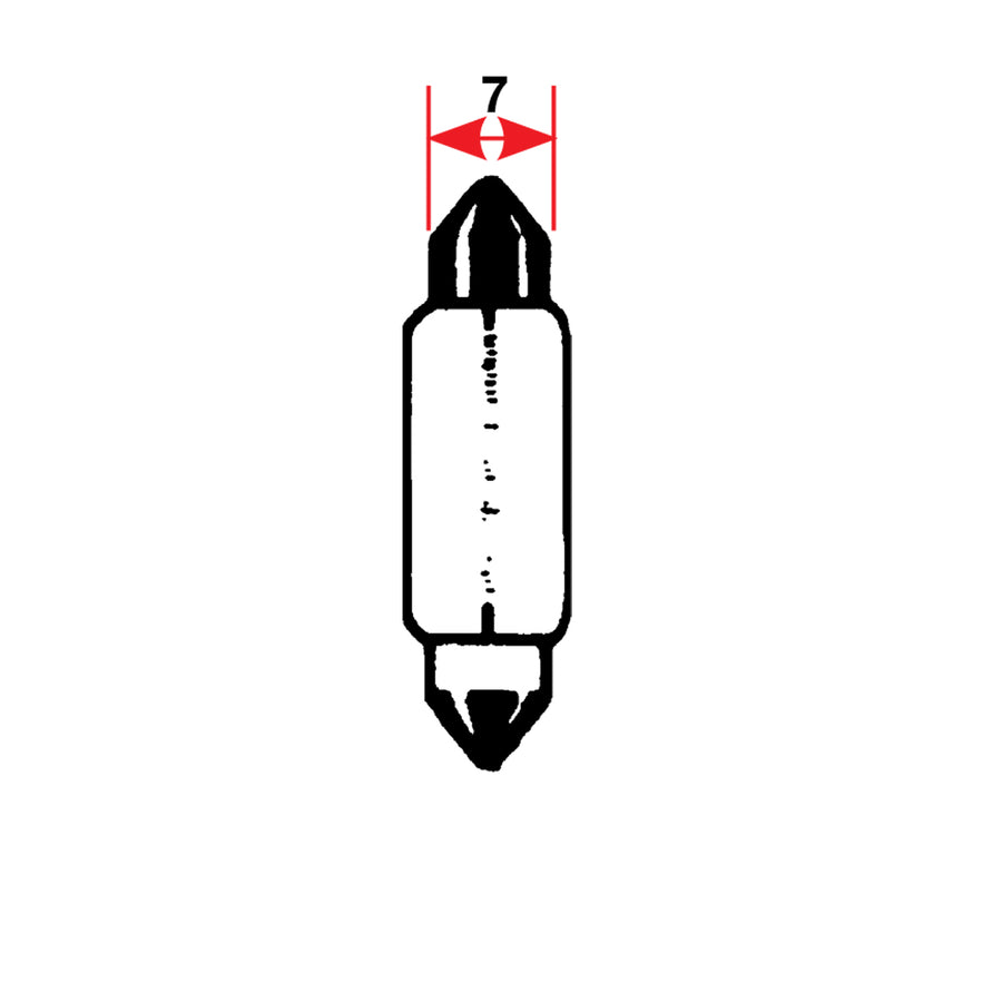 Bulbs – Festoon - 5W 29mm SV7.8