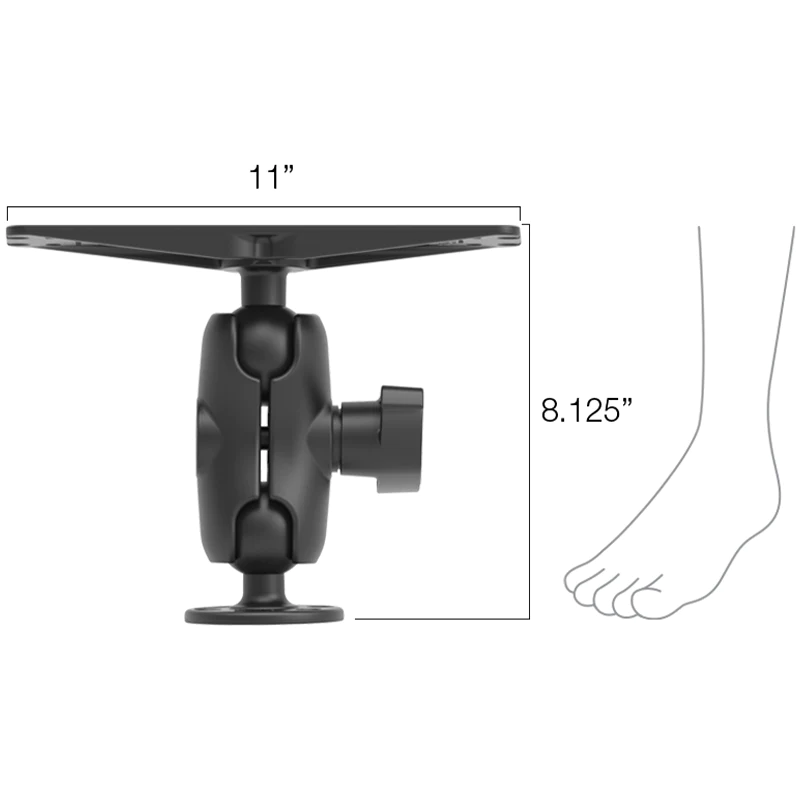 RAM Mounts Large Marine Electronics Mount - D Size