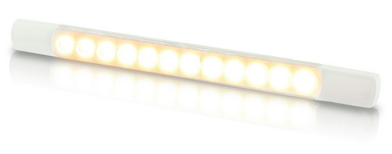 Hella Marine LED Surface Strip Lamps - 24V DC Warm White LEDs