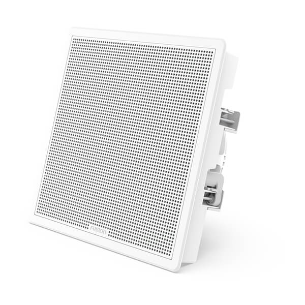 Fusion FM-S10SW - 10" 400-Watt Square White Flush-Mount Marine Subwoofer