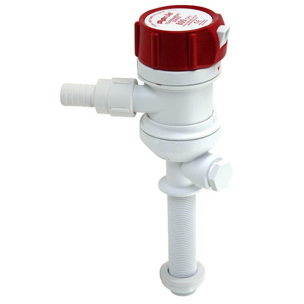 Rule 430STC - 12V 800GPH Tournament Series Livewell Baitwell Pump - Straight Inlet