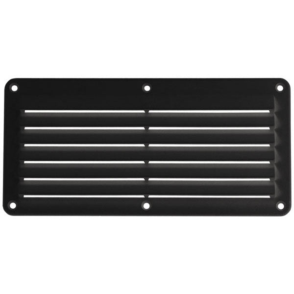 Plastic Louvre Vent 260 x 125mm - Black (29936)