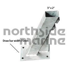 3”x2” Winch Bottom - 450mm post length, 75mm drawbar
