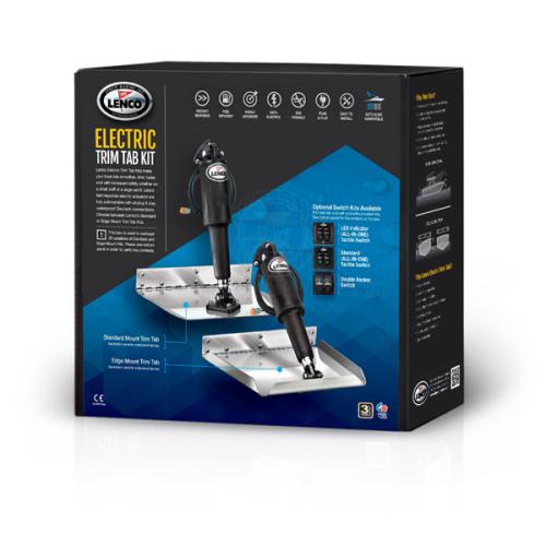 LENCO Trim Tab 9 x 9 Electro Polished Edge Mount Kits