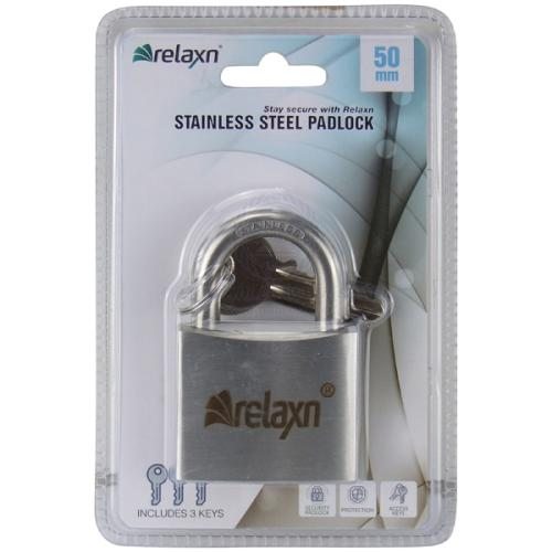 Relaxn Padlocks - Standard Stainless Steel
