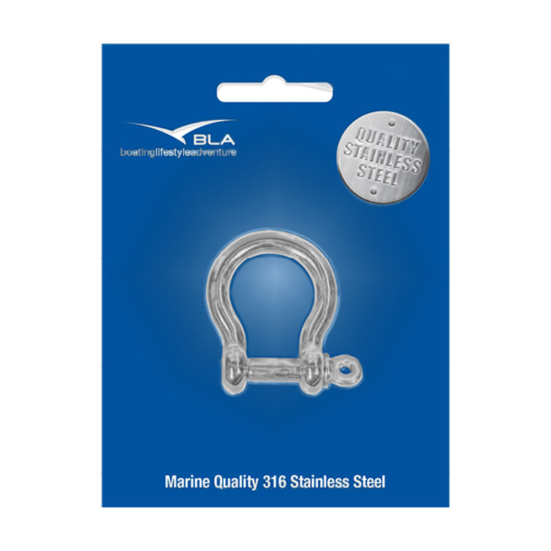 BLA Bow Shackle - 316 Grade Stainless Steel