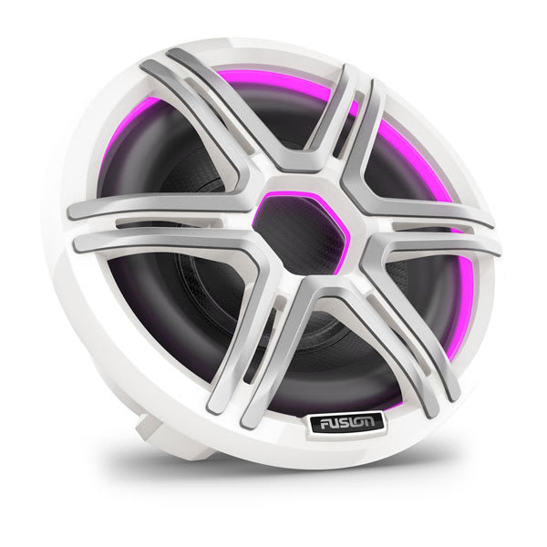 Fusion Apollo Subwoofer - 12" LED Marine Subwoofer with Sports White Grille