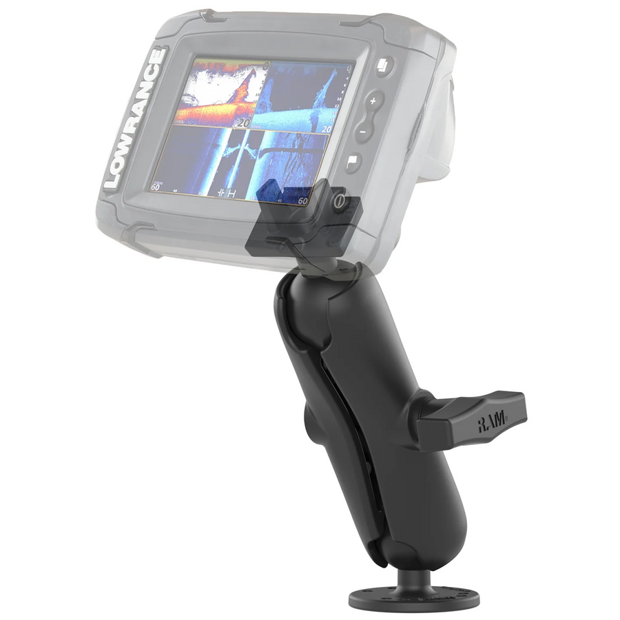 RAM Mounts Marine Electronics Mount - D Size - Marine Mount D Size Short