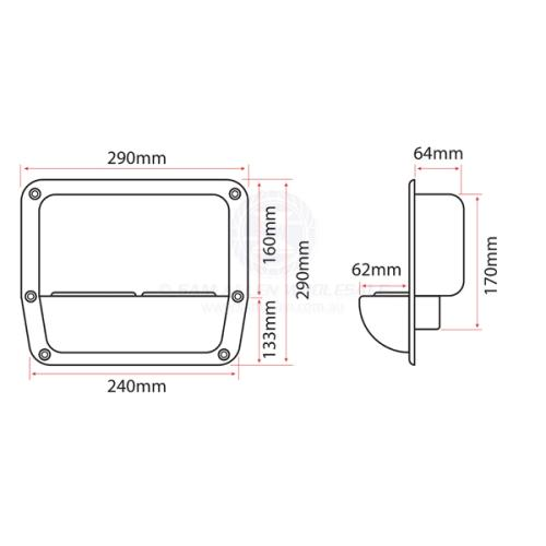 SAW Drink Holder - Side Mount Dual Holder