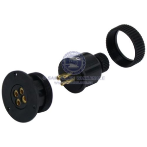 SAW Electrical Connectors - Nylon - 4 Pin Plug and Base