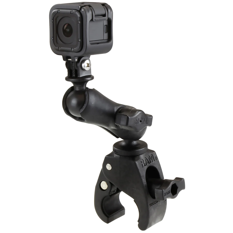 RAM Mounts Tough-Claw™ Double Ball Mount with Universal Action Camera Adapter