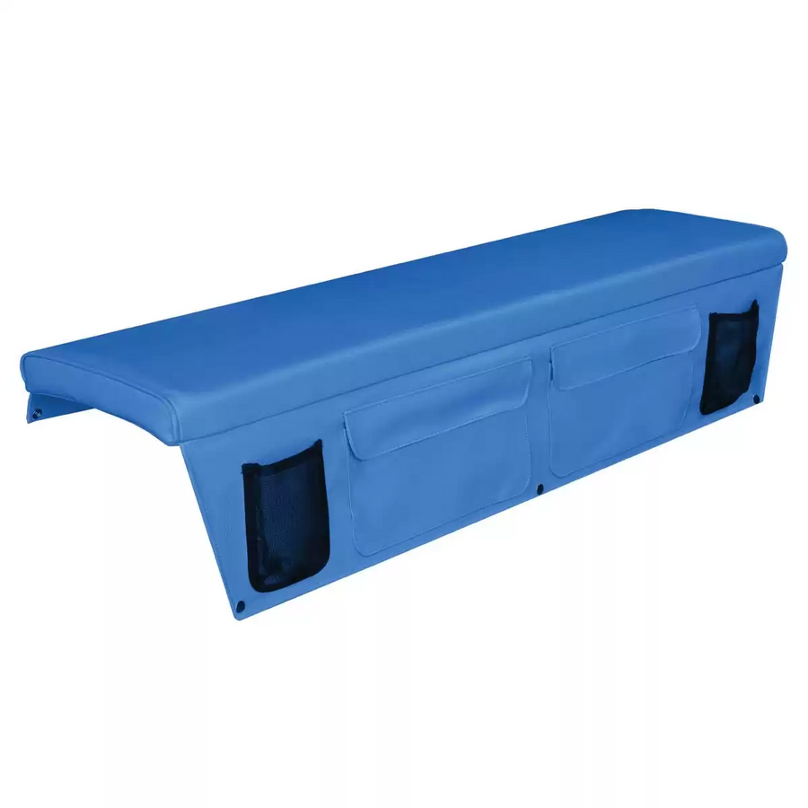 OCEANSOUTH Boat Bench Cushions with Side Pockets - 400mm x 1200mm, Blue