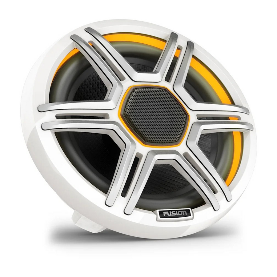 Fusion Apollo Speakers - 7.7" LED Marine Speakers with Sports White Grilles