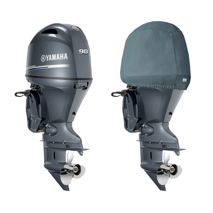 OCEANSOUTH Cowling Covers for Yamaha Outboards (Storage) - F75D, F90C, F100F - 4CYL 1.8L (2017>)