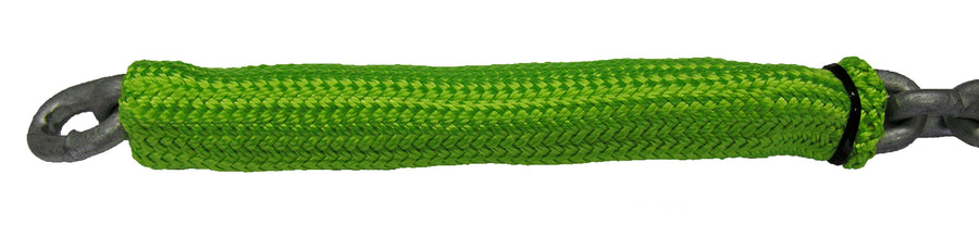 Bell Marine Chain Sock - 10m x 6mm Short Link, Fluro Green