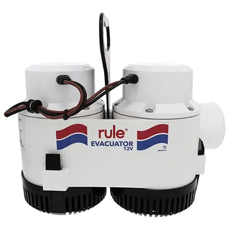 RULE 7700GPH Evacuator High Volume Utility Pump - 12V
