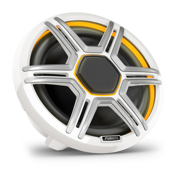 Fusion Apollo Speakers - 8.8" LED Marine Speakers with Sports White Grilles