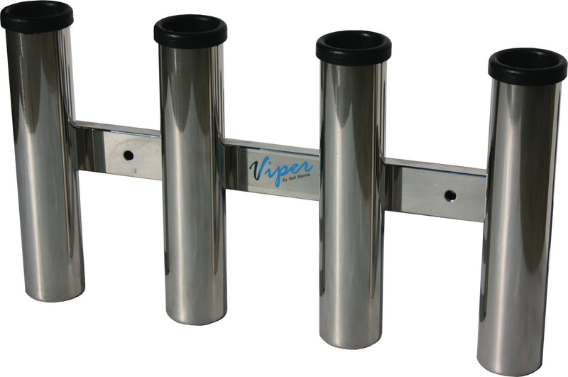 Bell Marine Viper Pro Series Stainless Steel Deluxe 4 Rod Rack