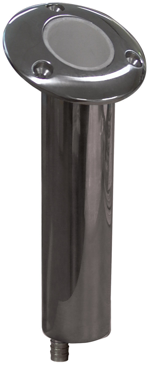 Heavy Duty Cast Round Head Flush Mount Rod Holder - Straight (49121)