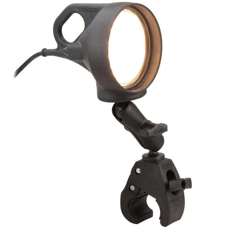 RAM Mounts Tough-Claw™ Double Ball Mount with LED Spotlight