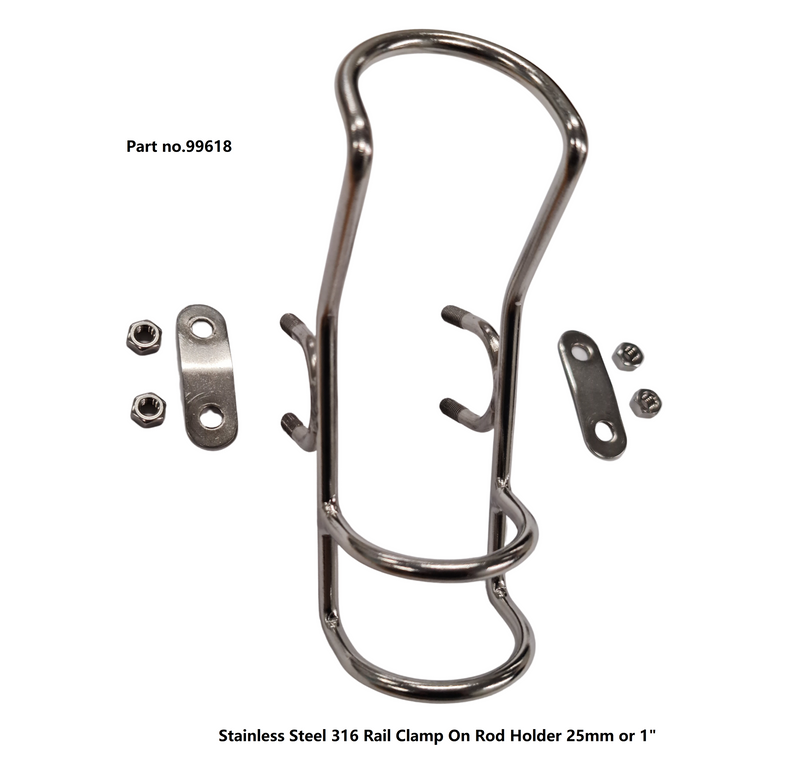 Frank Marine 25mm Clamp On Rod Holder