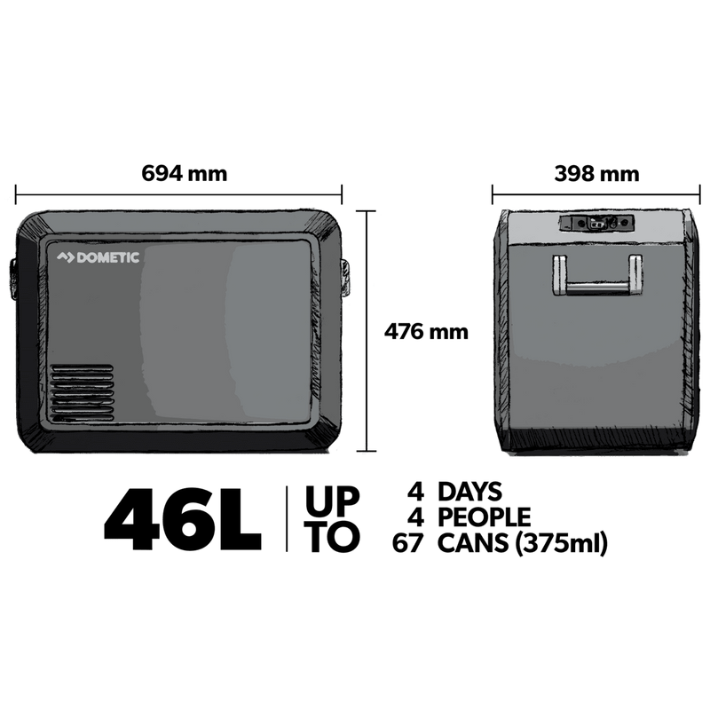 Dometic CFX3 45 with Bonus Matching Protective Cover