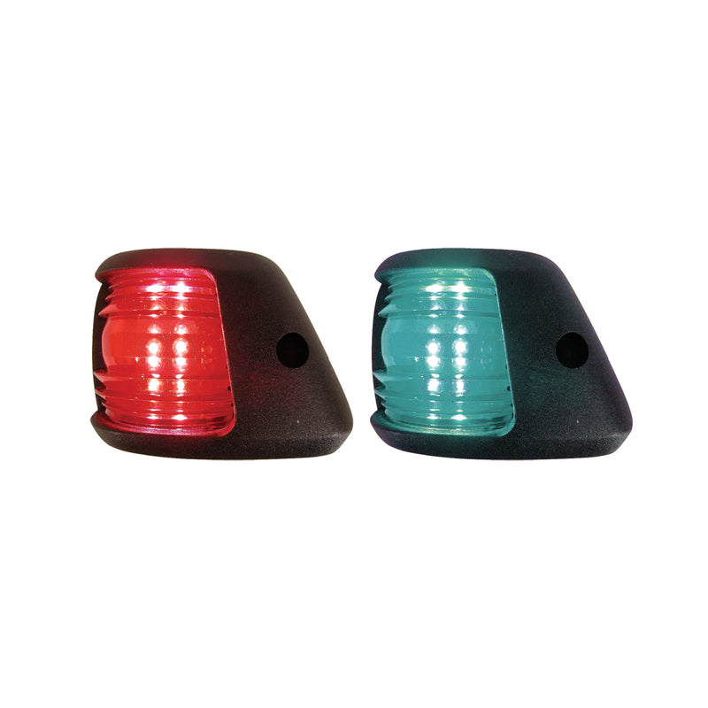 Navigation Lights - LED Compact Side Mount - Black