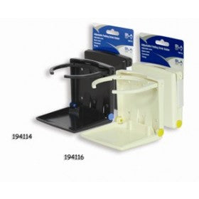 Drink Holder Fold Out Adjustable 70-80mm Dia. Black - Plastic (194114)
