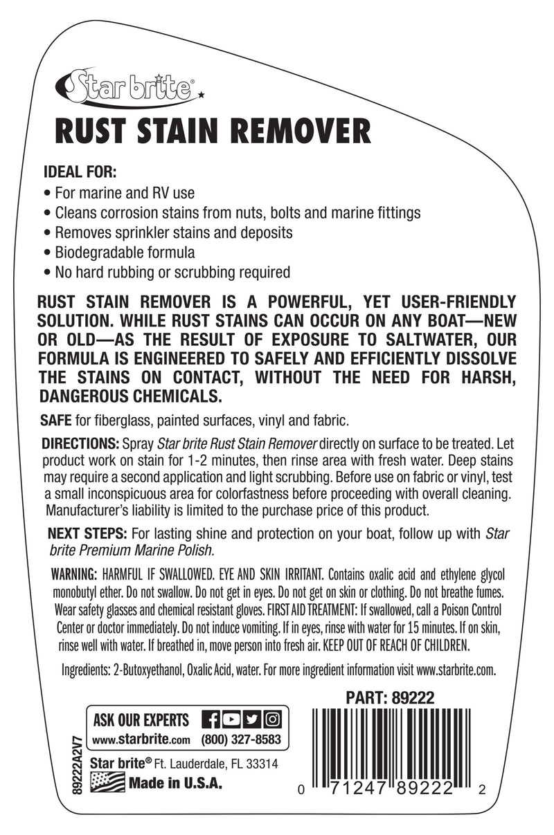 Star Brite Rust Stain Remover 650ml