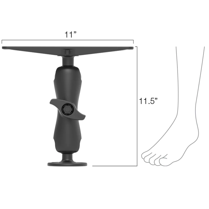 RAM Mounts Large Marine Electronics Mount - D Size