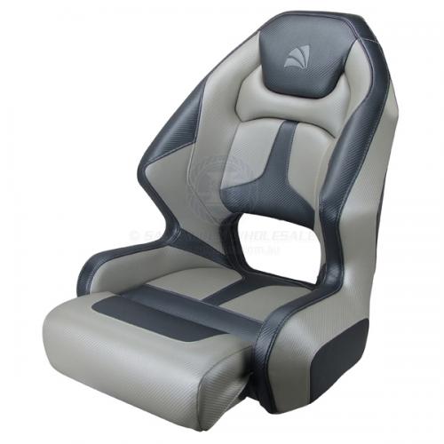 Relaxn Seat Mako Premium Bucket Grey and Silver Carbon