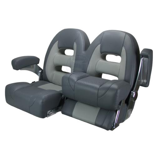 Relaxn Seat Cruiser Series - Double - Light Grey and Dark Grey