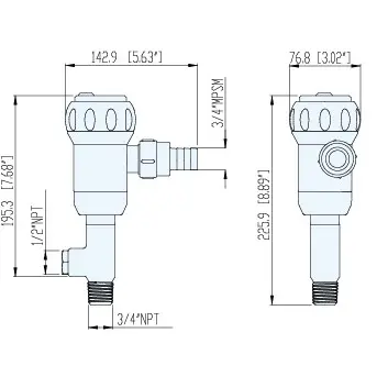 TMC Livewell Pumps - 12V 800GPH Straight